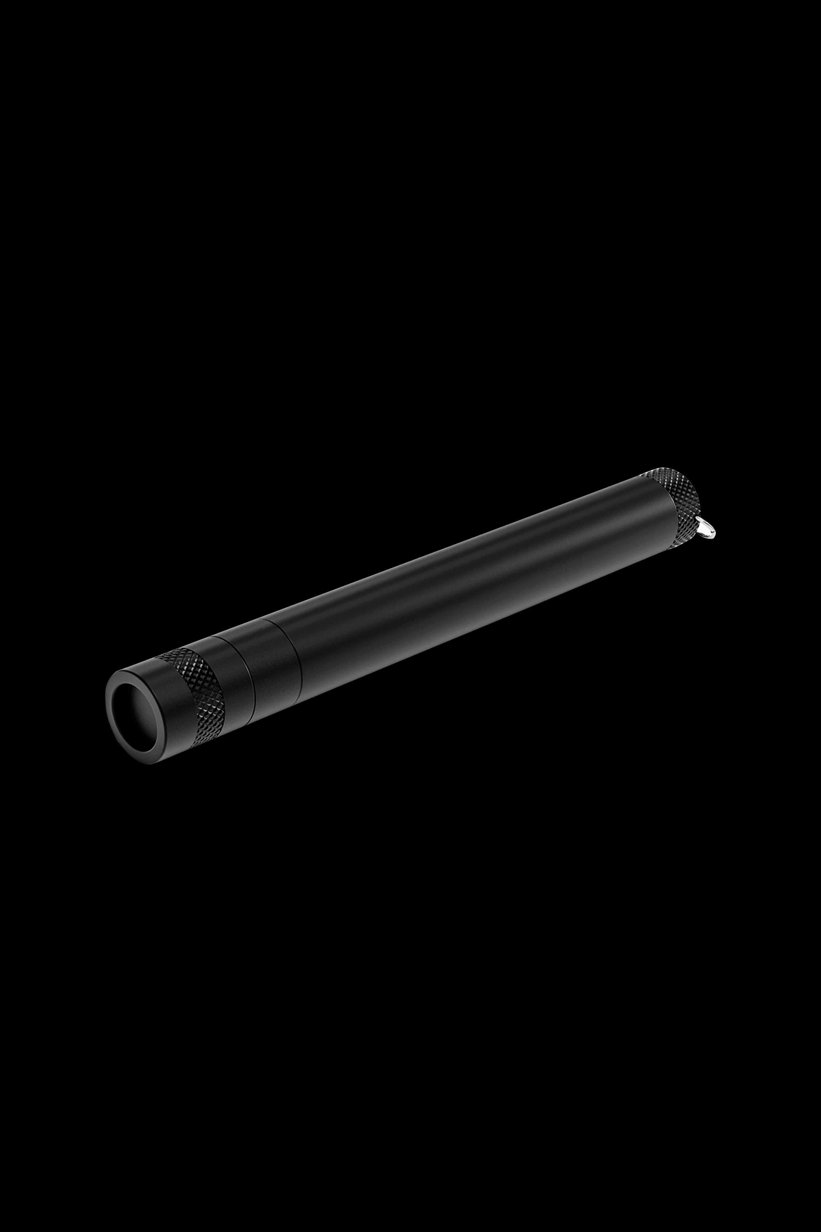 Black cannabis oil vape pen cartridge.