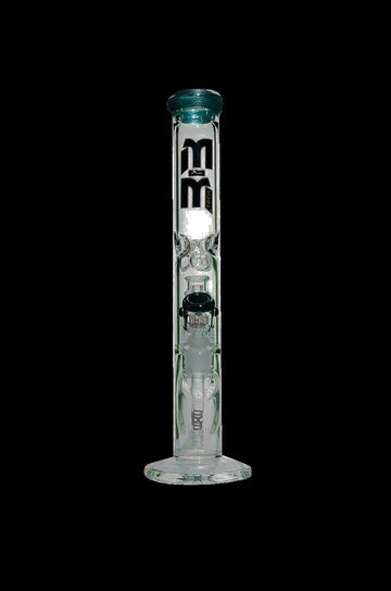M&M Tech Straight Tube Bong with Chandelier Perc - M&M Tech Straight Tube Bong with Chandelier Perc