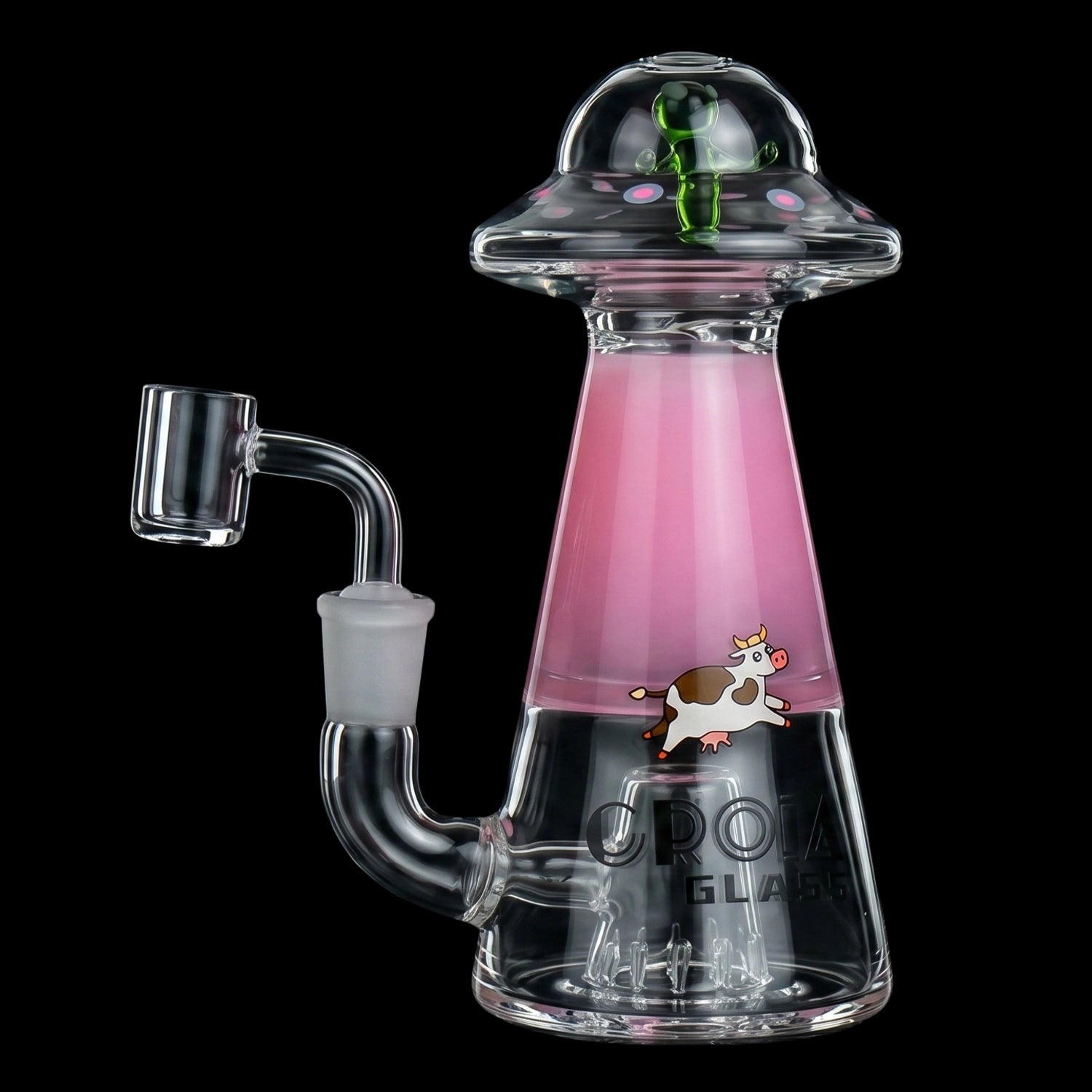 Croia Glass UFO Alien Dab Rig with Showerhead Perc | Croia Glass