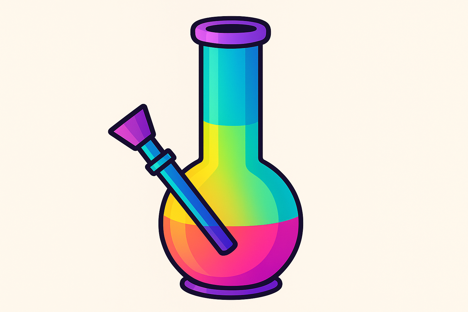 vibrant color bong svg