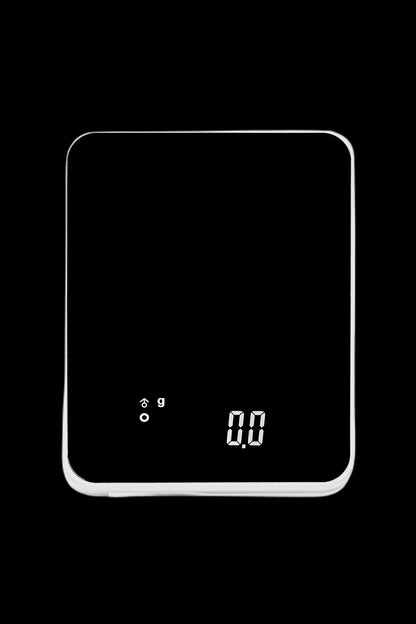 Digital scale displaying 0.00 grams, used for measuring cannabis.