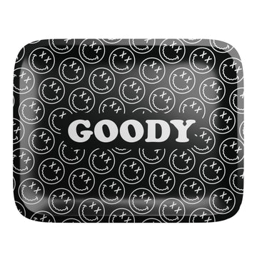 Small - Goody Glass - Black Pattern Face Rolling Tray