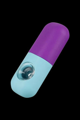 Silicone Capsule Hand Pipe with Glass Bowl