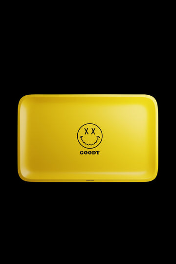 Large - Goody Glass Yellow Big Face Rolling Tray