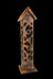 Carved Wood Square Tower Incense Burner