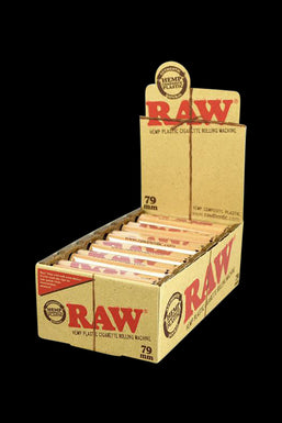 RAW Eco Hemp 79mm Cigarette Rolling Machine - 12 Pack Display
