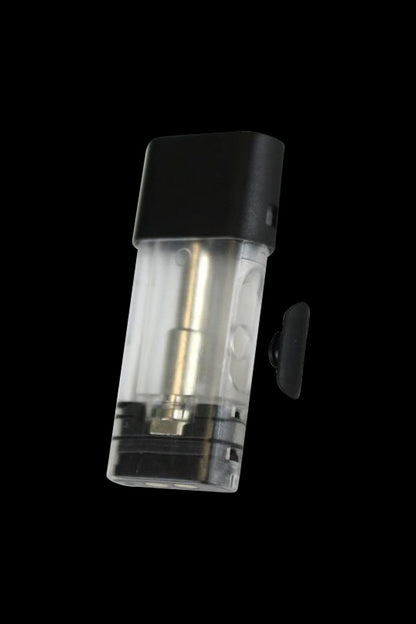 Close-up of the Kandy Pens RUBI 1ml Pod, showcasing its clear plastic construction and small, rectangular shape.