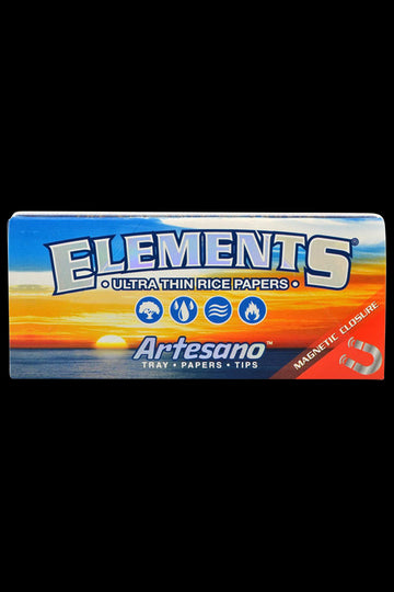 Elements Kingsize Slim Artesano Ultra Thin Rolling Papers - 15 Pack