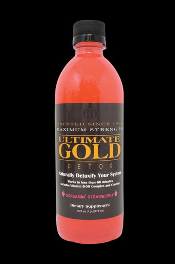 Strawberry - Ultimate Gold Detox 16oz Drink