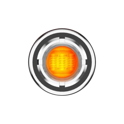 Close-up view of the Yocan Falcon Quartz Triple Coil, showing a circular, glowing orange quartz element.
