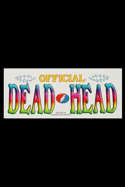 Grateful Dead "Official Dead Head" Sticker