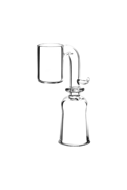 A close-up, angled view of the Quartz Banger for 20mm E-Nail Coils, displaying its clean, cylindrical shape and reflective surface.