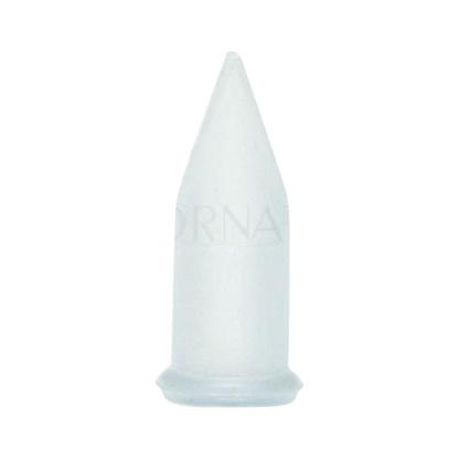 A stack of translucent Crafty and Mighty Mouthpiece Covers are shown in a bright, overhead shot.