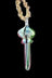 Glass Mini Pipe on Hemp Necklace - Glass Mini Pipe on Hemp Necklace