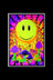 Have A Nice Trip Smiley Face Blacklight Poster