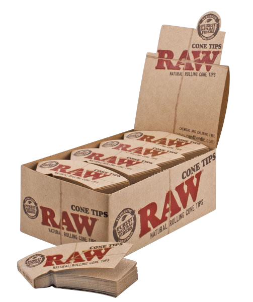Raw Cone Tips Bulk 24 Pack Rolling Tips