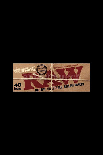 RAW Kingsize Supreme Vegan Rolling Paper - Bulk 24 Pack