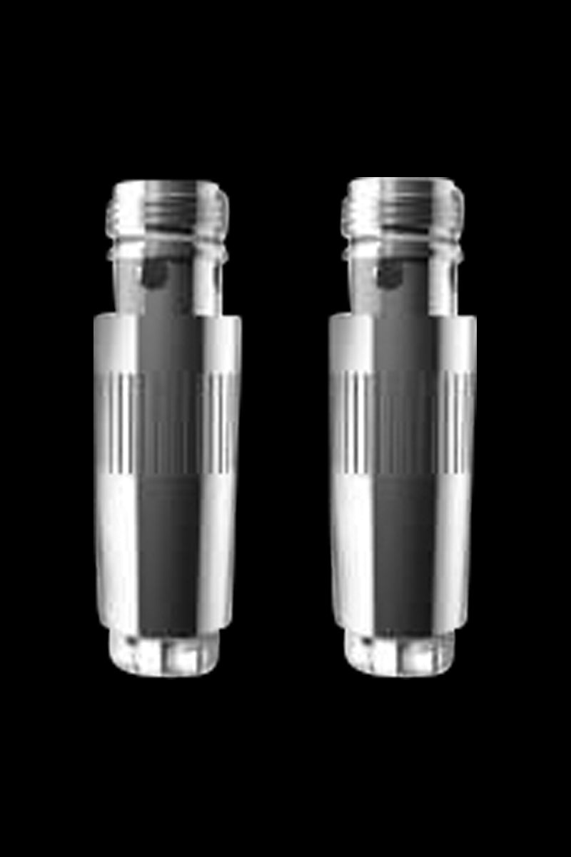 Close-up view of the Boundless Terp Pen Coils, showcasing the metallic component against a dark background.