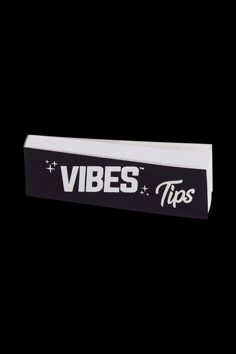 A close-up of the VIBES Rolling Tips Box – 50 Pack, showcasing the rectangular packaging with branded text.