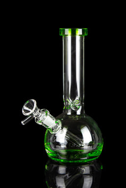 Round Base Water Pipe with Colored Accents