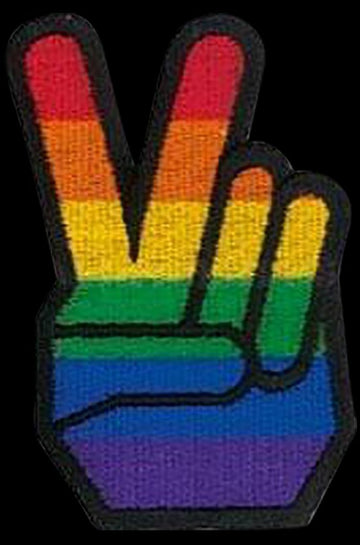 Gay Pride Rainbow Peace Patch