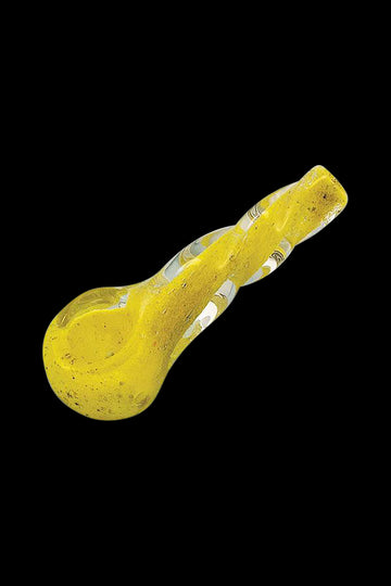 Small Heavy Twisted Frit Glass Pipe