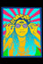 Psychedelic Hippie Chick w/Third-Eye Sticker