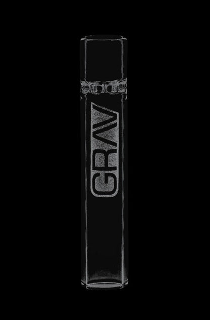 Front view of the GRAV® Clear Glass Octotaster, displaying the simple, clear glass construction.