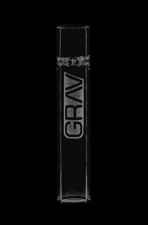 Front view of the GRAV® Clear Glass Octotaster, displaying the simple, clear glass construction.