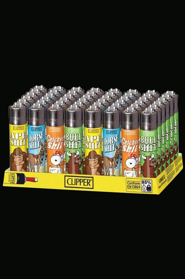 48pc Display Clipper Lighter Funny Animals