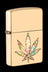 Zippo Brass Fusion Pot Leaf Windproof Lighter - Zippo Brass Fusion Pot Leaf Windproof Lighter