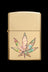 Zippo Brass Fusion Pot Leaf Windproof Lighter - Zippo Brass Fusion Pot Leaf Windproof Lighter