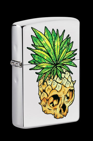 Zippo Pineapple Skull Windproof Lighter - Zippo Pineapple Skull Windproof Lighter