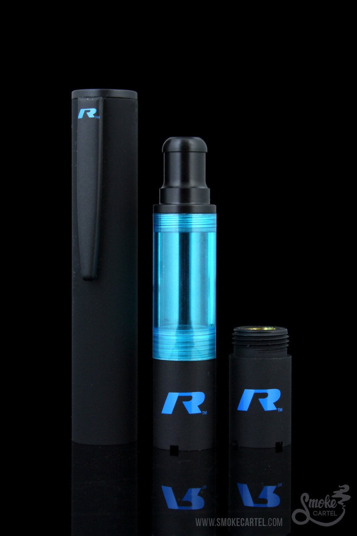 A studio shot of the ThisThingRips Roil Series Cartridge Kit, displaying the translucent cartridge with a sleek, modern design.