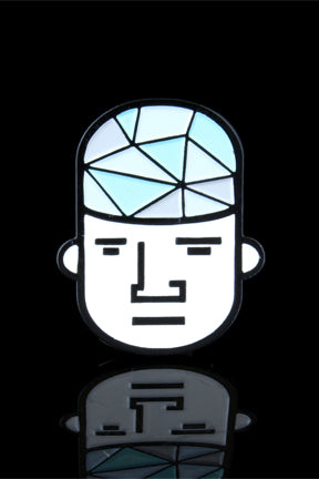 "Glass Guy" Enamel Hat Pin - Smoke Cartel - - Enamel Hat Pin - Glass Guy