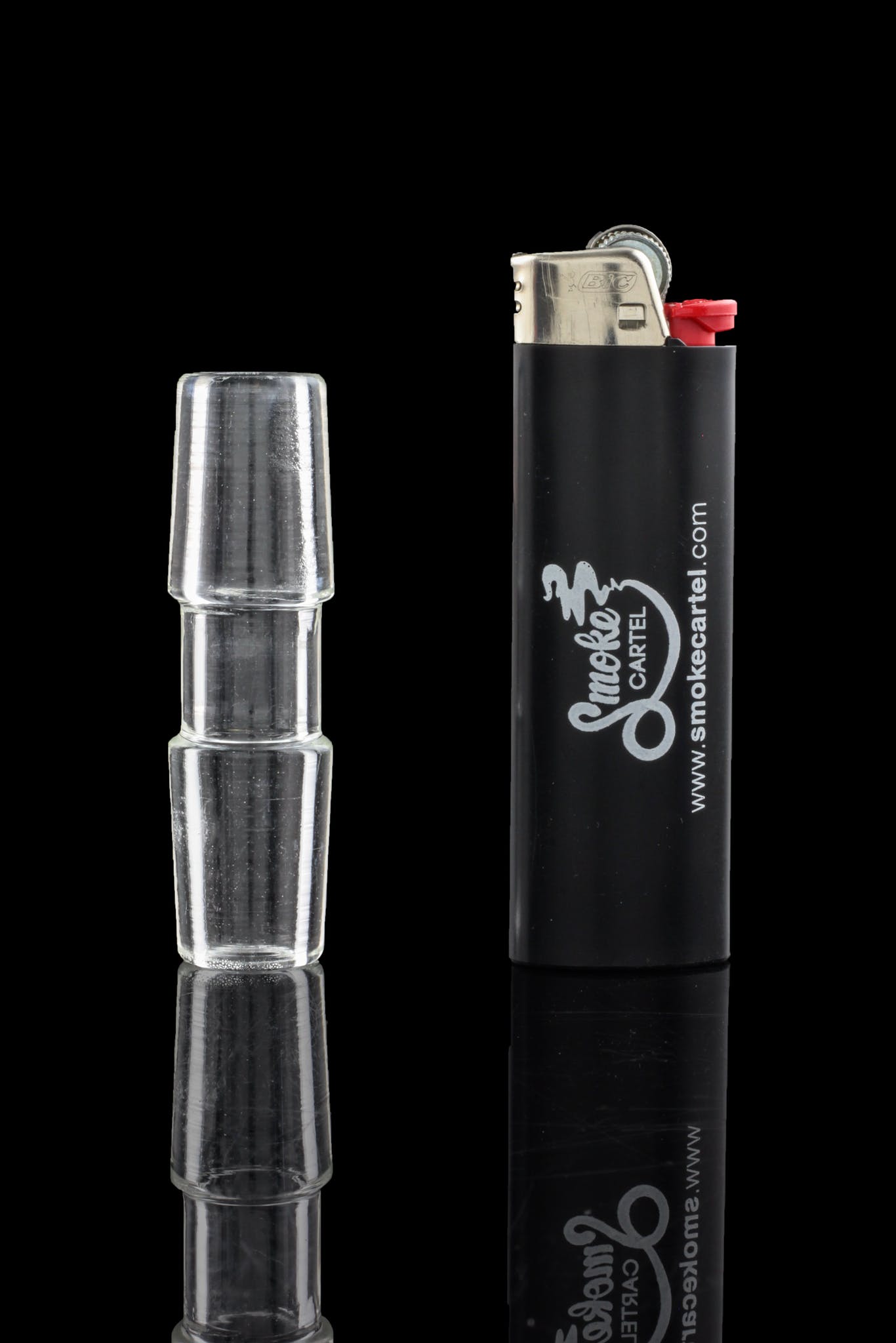 14.5mm-18.8mm - Sleek And Simple Male To Male Adapter - Smoke Cartel - 