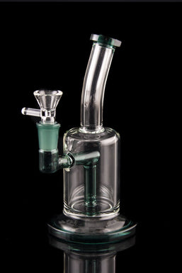 The "Gridded Dabber" Simple & Thick Dab Rig with Gridded Perc and Quartz Banger