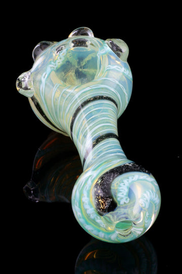 "Swirls and Sparkles" Heavy Dichro Hand Pipe - "Swirls and Sparkles" Heavy Dichro Hand Pipe