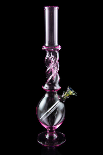 The "Squid" Color Swirl Twisted Neck Water Bong - The "Squid" Color Swirl Twisted Neck Water Bong