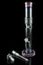Thick Groovy Glass Straight Bong with Ice Pinch - Thick Groovy Glass Straight Bong with Ice Pinch