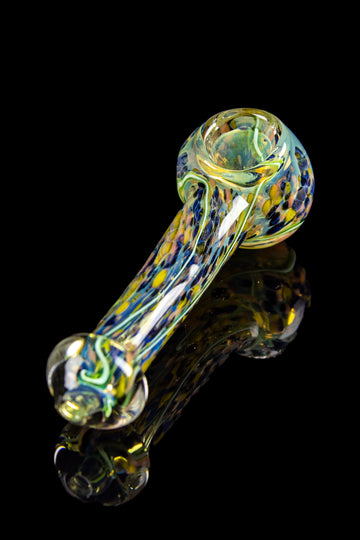 Lily Pad Marble Fumed Hand Pipe - Lily Pad Marble Fumed Hand Pipe