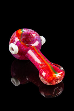 Frit Hand Pipe with Stripes