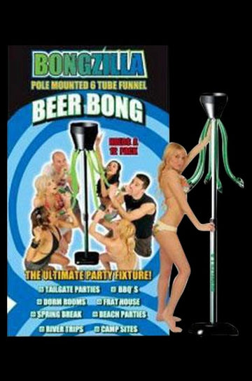 Bongzilla 6-Hose Pole-Mounted Beer Bong Funnel
