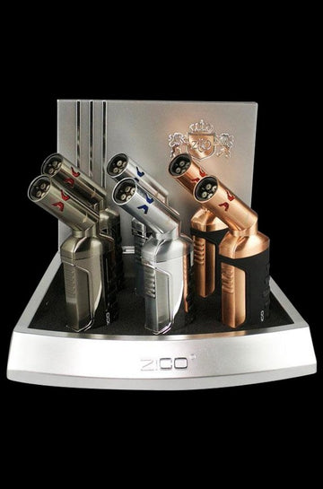 6pc Display Zico Swivel Top Torches