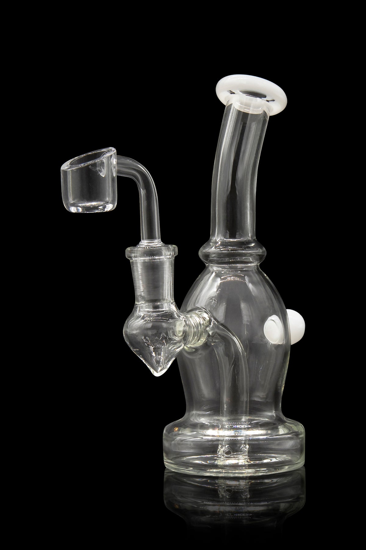 Smoke Rig Smoke Cartel Dewdrop Curved Dab Rig - Colored Glass
