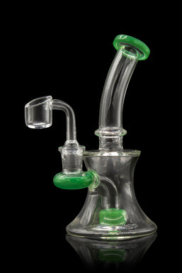 Hourglass Dab Rig with Colored Accents - Father Time