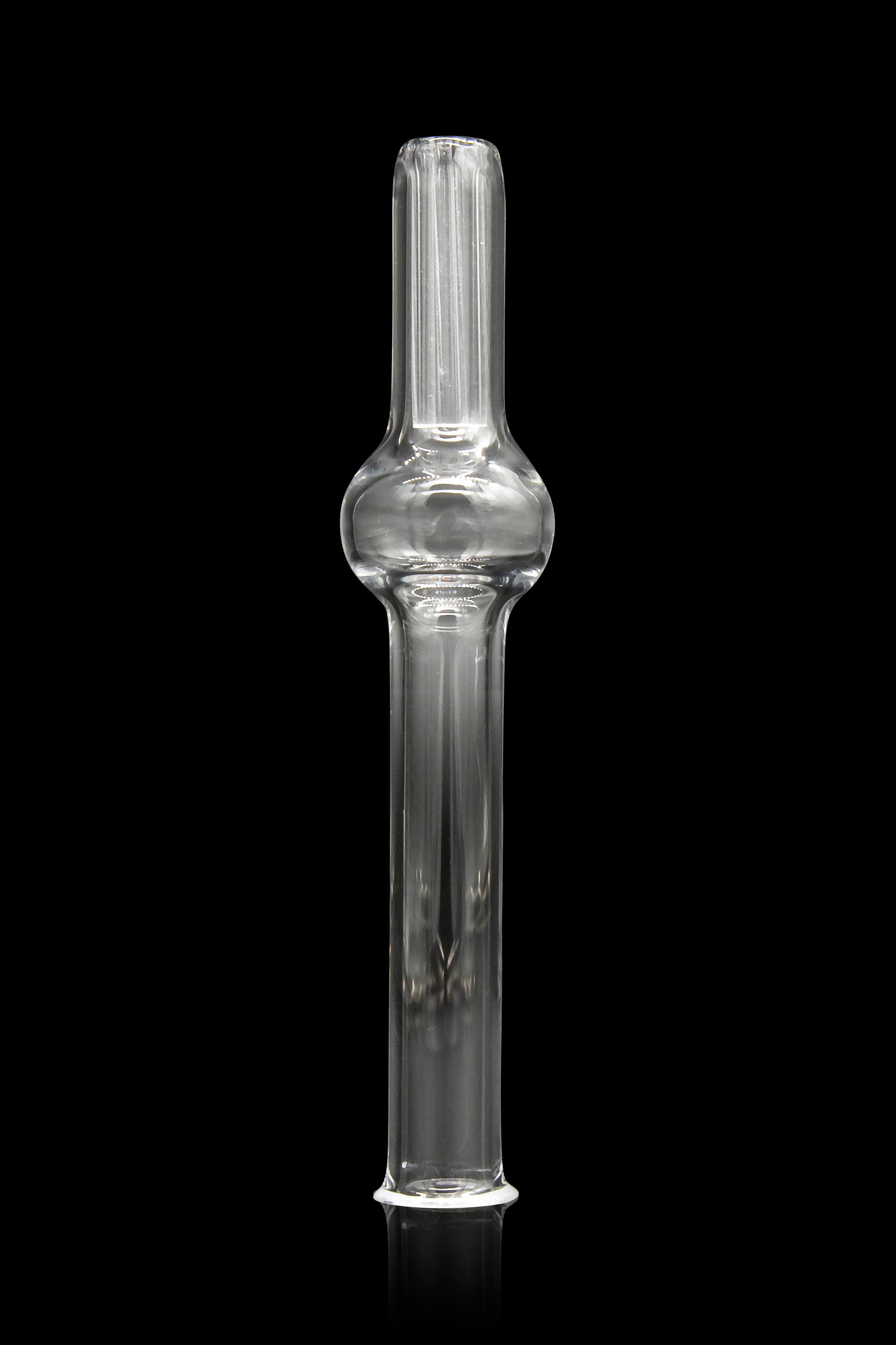 Clear glass oil burner pipe for cannabis concentrates.