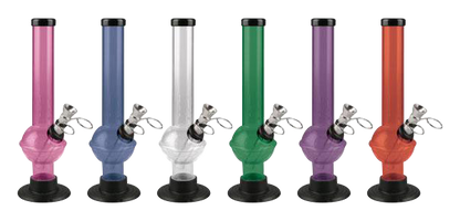 Front view of the Acrylic UFO Water Pipe, displaying several clear, rounded pipes arranged on a plain white background.