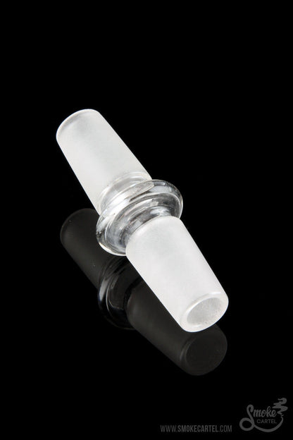 14.5mm-14.5mm - Sleek And Simple Male To Male Adapter - Smoke Cartel - 