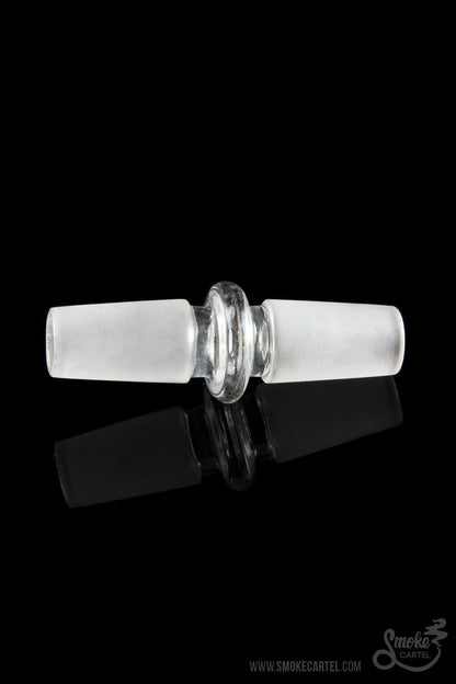 14.5mm-18.8mm - Sleek And Simple Male To Male Adapter - Smoke Cartel - 